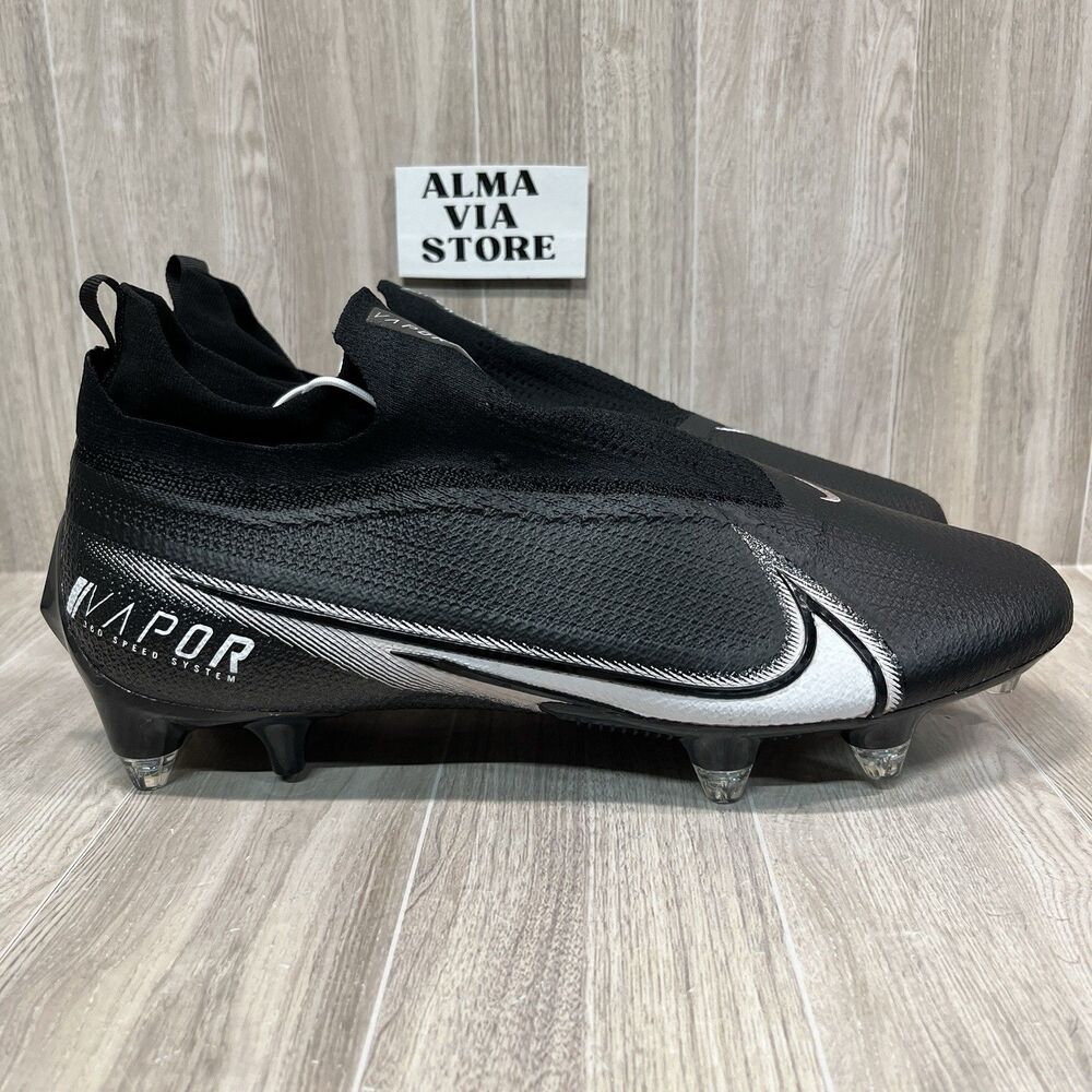Nike Vapor Edge Elite 360 Flyknit Black Football Cleat Men’s Size 13